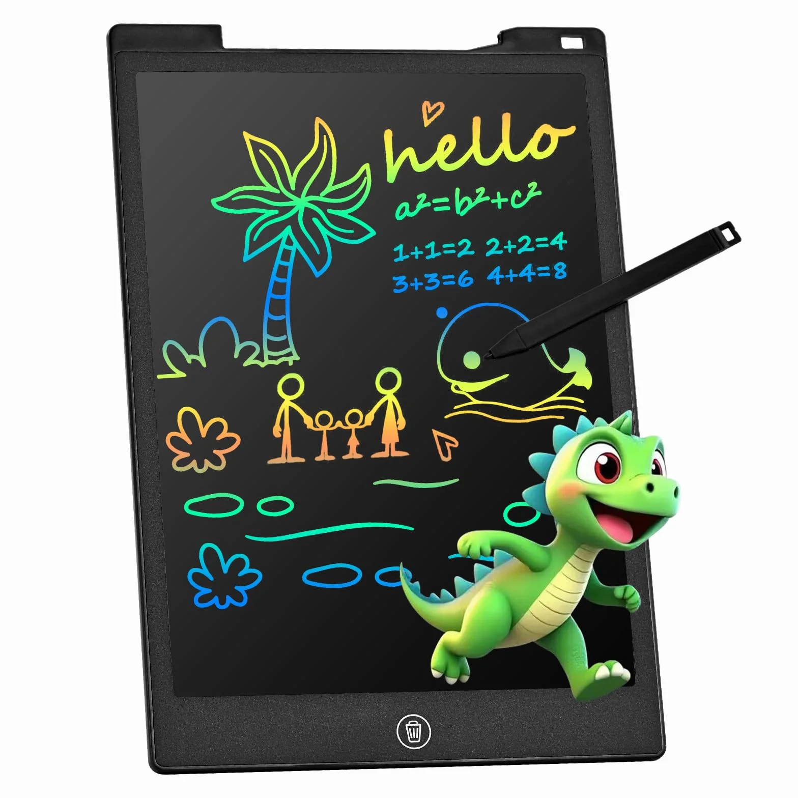 Tableta Escritura LCD Color 12'' Pizarra Magnética Infantil Cuaderno Digital Dibujo Niños Juguete Educativo Regalo