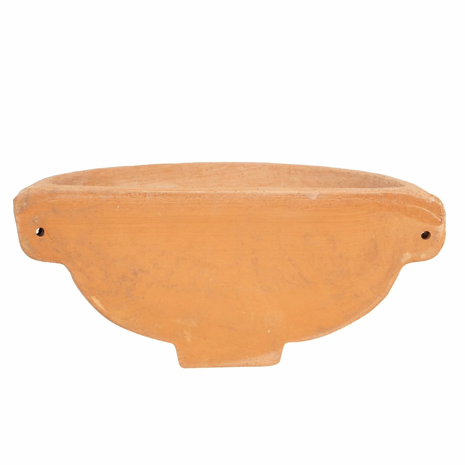 Biscottini Bañera para fuente de jardín de terracota Fuente de pared de exterior Made in Italy lavabo decoración pared
