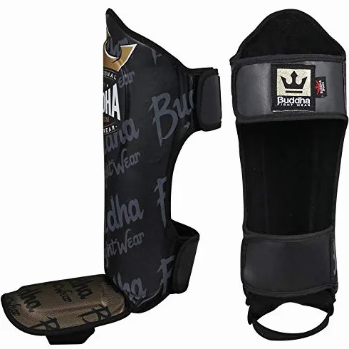 Espinilleras Muay Thai MMA Kick Boxing Epic Piel Sintética Talla M