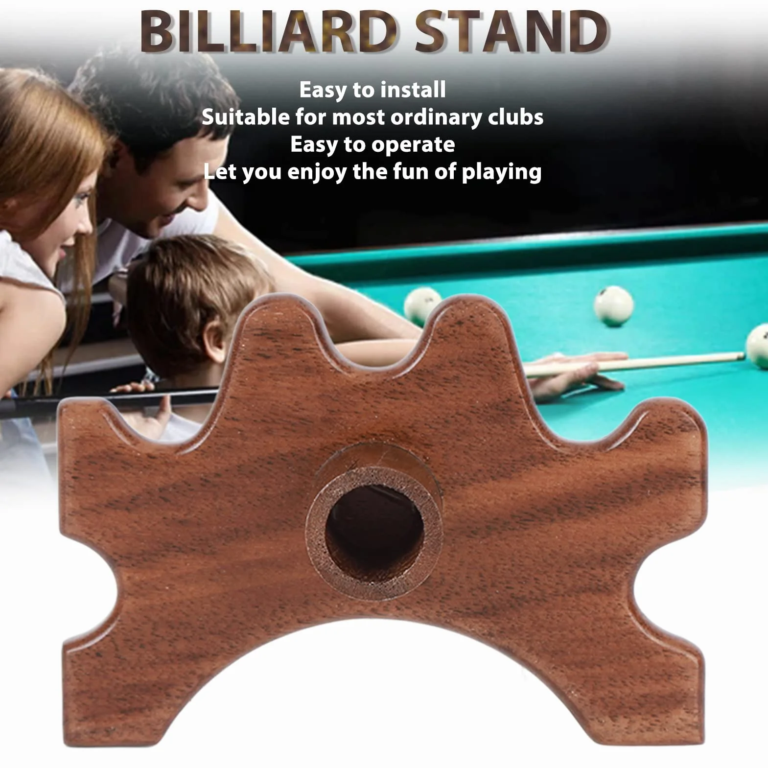 Madera Cabeza de Puente de Billar Portátil Accesorios Taco