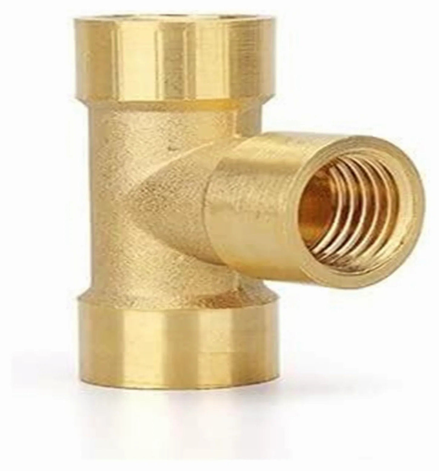 Conector de Toque de Manguera, 1 Conector Adaptador de instalación de tuberías de latón de Tres vías, Utilizado for Rosca Interna de 1/8 "1/4" 3/8 "1/2" 3/4 "1" de decoración del hogar Agua