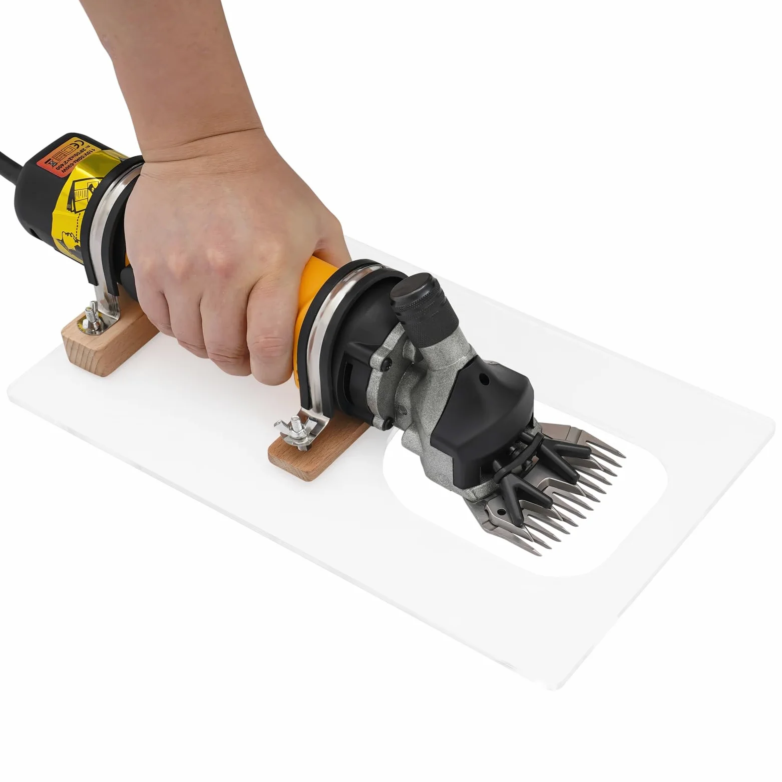 Cortacésped eléctrico para alfombra YUYUZI, 690W, velocidad ajustable, baja vibración