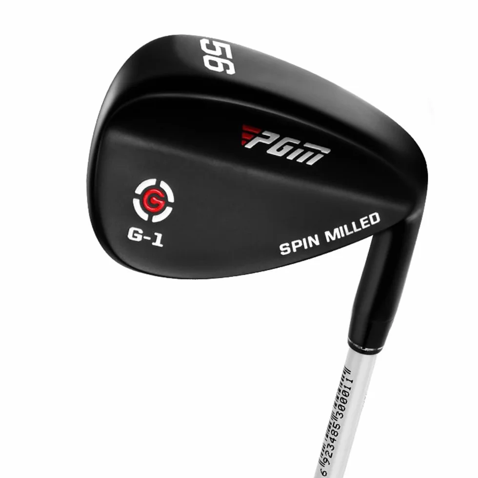 Palos de Golf Cuñas de Arena Loft 50-62 Grados Control de Distancia Cuña de Golf (56 Grados, Negro)
