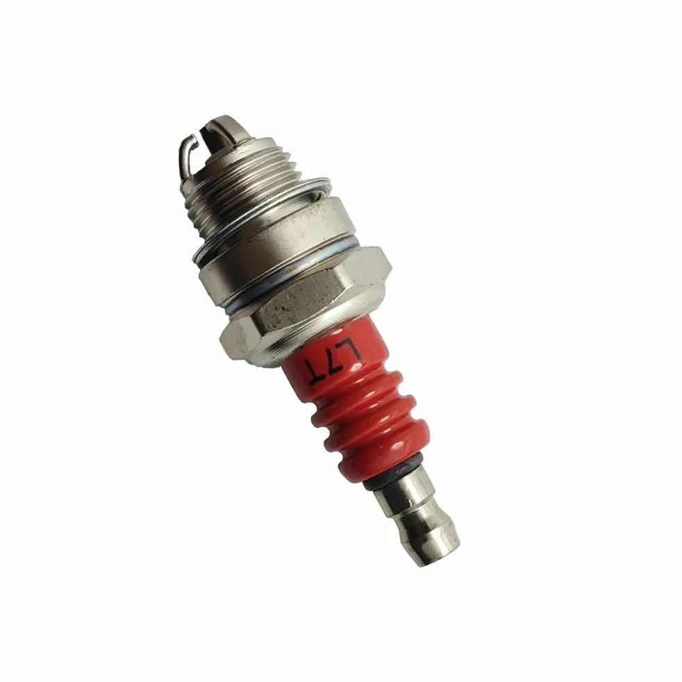 Juego de 5 bujías de Tres Polos L7T compatibles con motosierras, desbrozadoras, maquinaria de jardín y cortacéspedes.