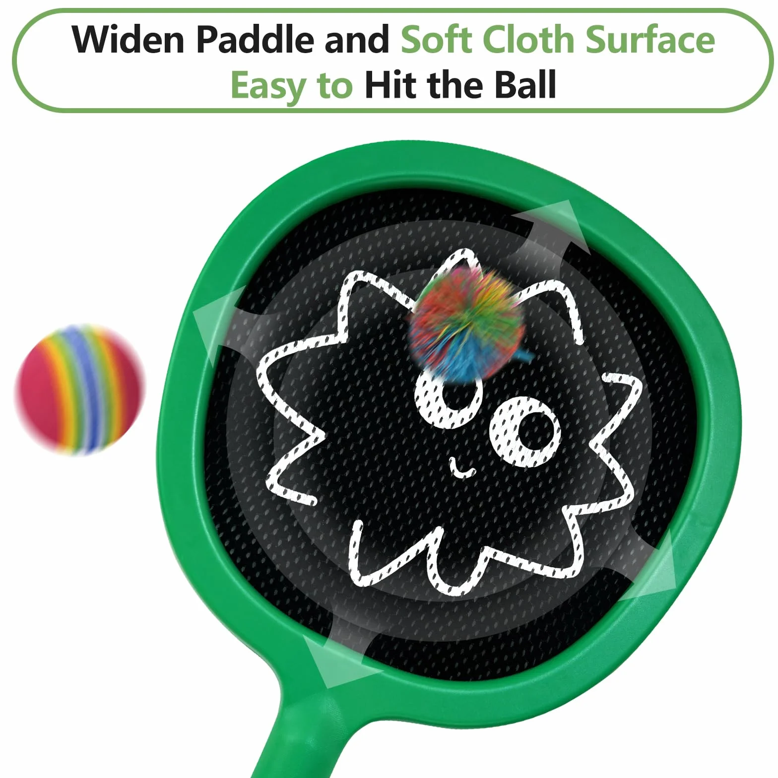 Raquetas Tenis Niños, Raquetas Badminton Niños, Raqueta Ligera 130 g 14 Pulgadas Infantiles Principiantes, Pala Padel Niño, Raquetas Playa