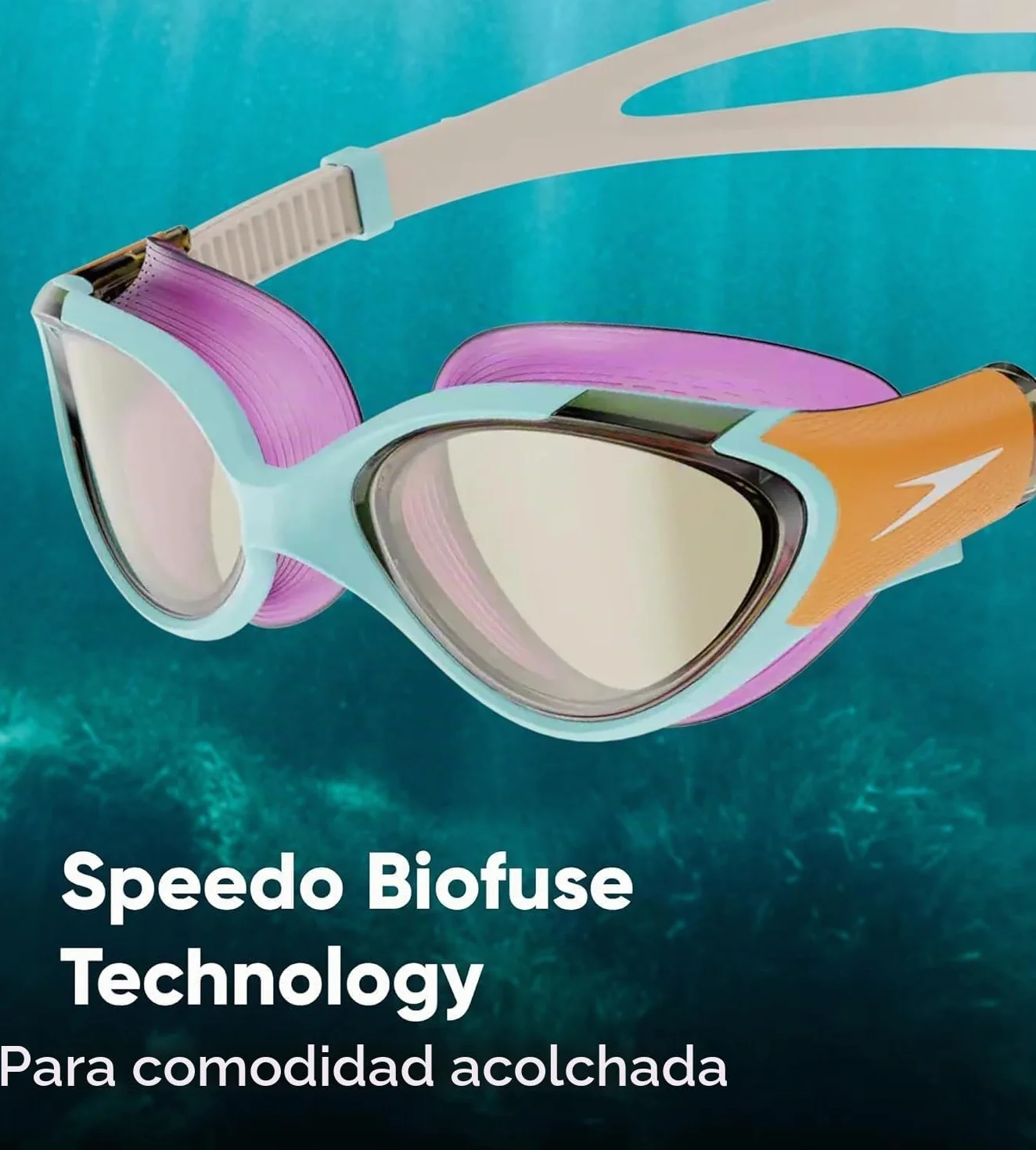 Speedo Gafas de Natación Biofuse 2.0 Mujer Antivaho Ajuste Cómodo