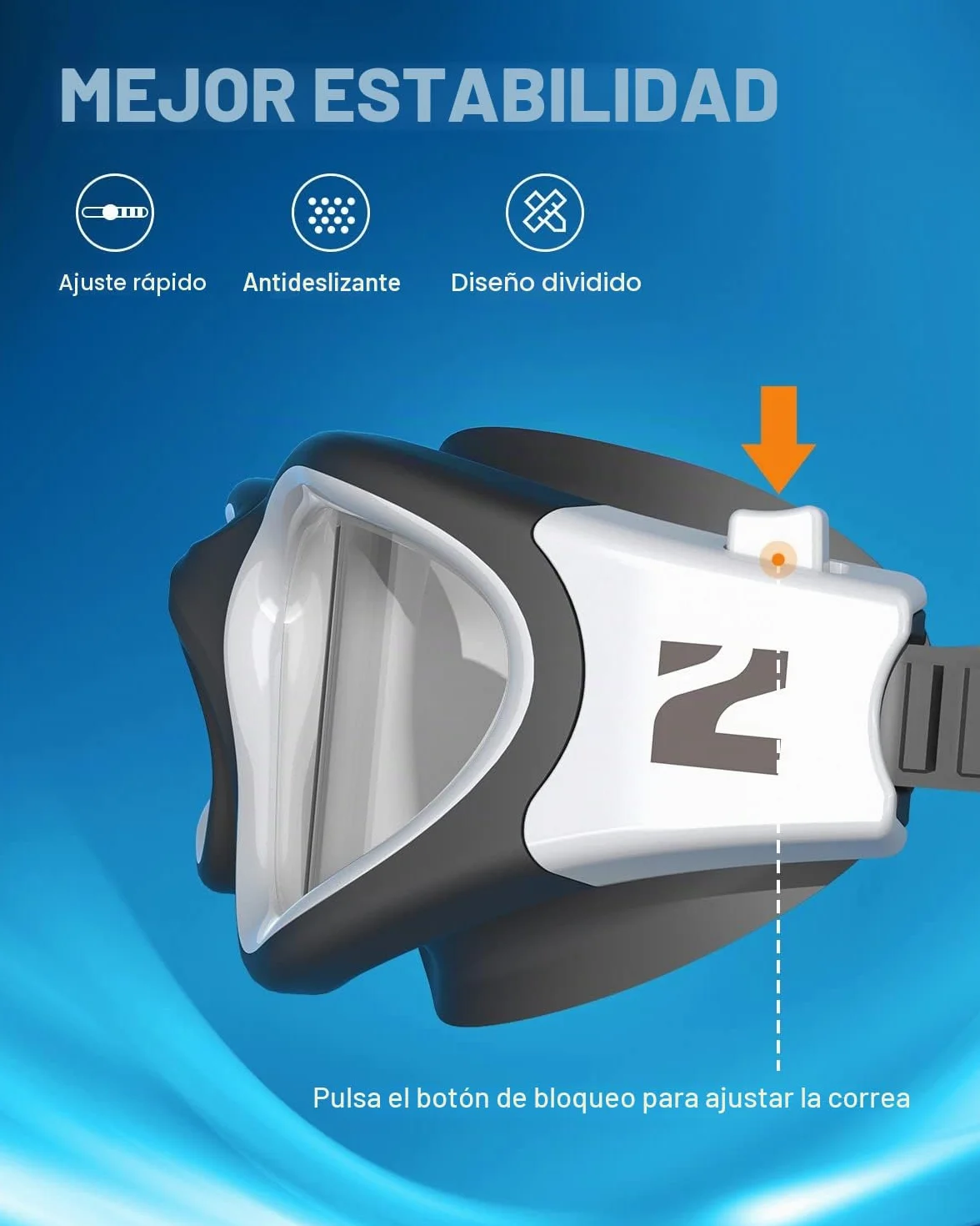ZIONOR Gafas de natación G1 SE antivaho para adultos