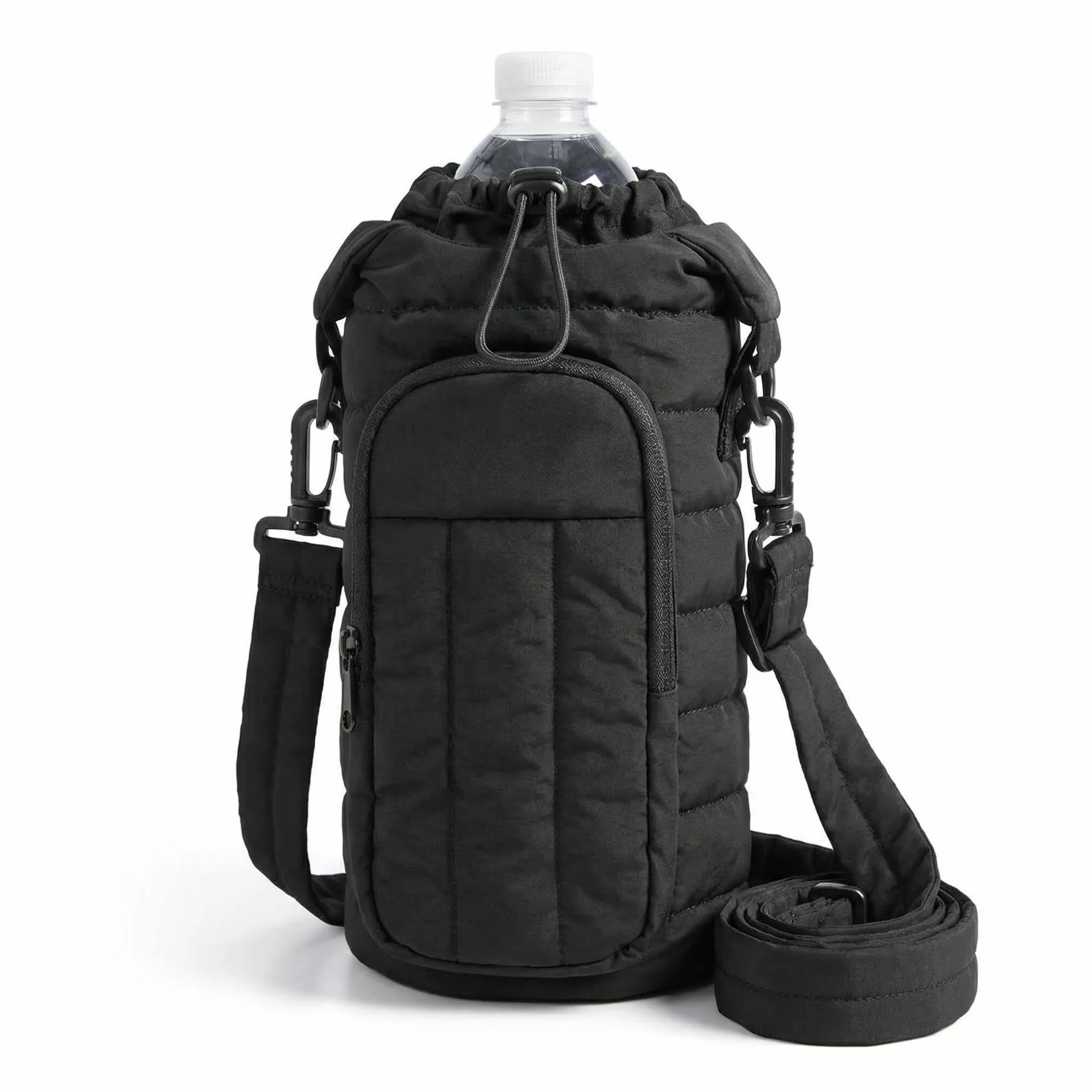 Bolsa bandolera aislada para botella de agua 18-64 oz, bolsillo para teléfono, accesorios de gimnasio