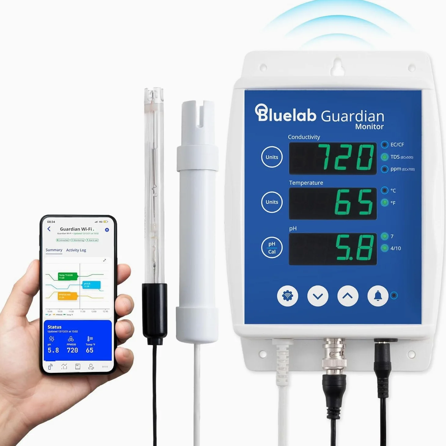 Bluelab Guardian Continuo Monitor WIFI. Ph/Ec/Temperatura