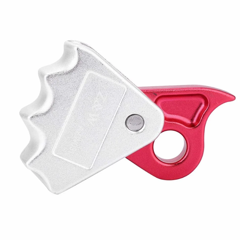 Descensor de Escalada Autofrenante 15 KN para Cuerda 9-12 mm, Equipo de Rappel para Bomberos