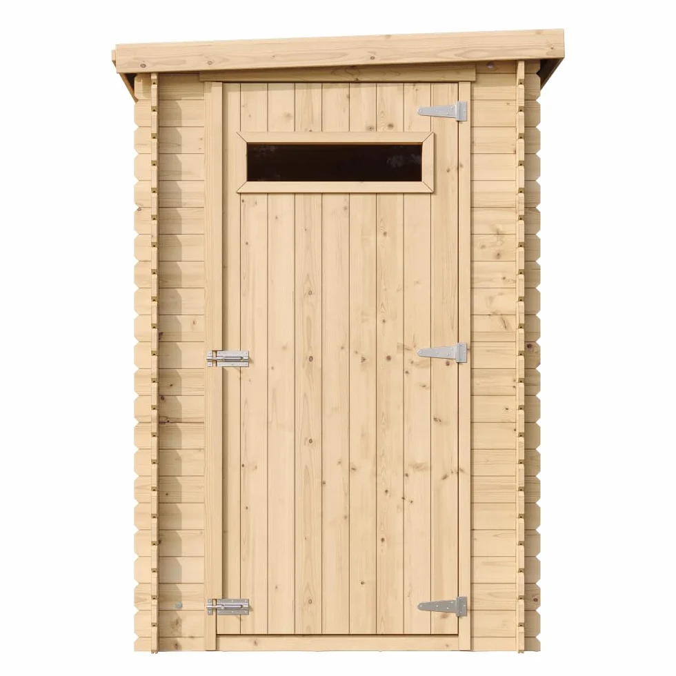 Casa de Almacenamiento jardín 144x239x198 cm/2.63m2 - Cobertizo de Madera pequeño - Techo, Ventana- TIMBELA M306A+M306G - con Suelo TRATADO