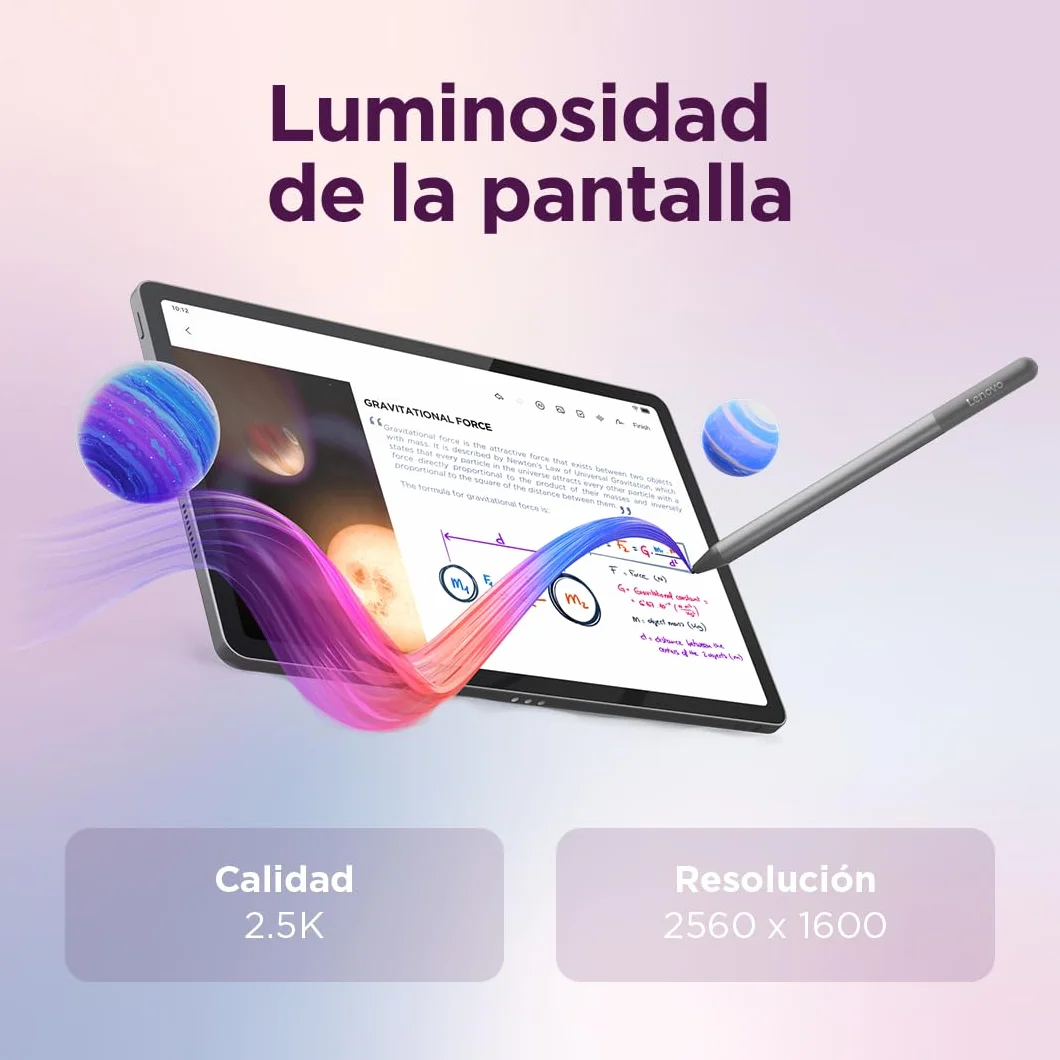 Lenovo Idea Tab 11" 2.5K Tablet 8GB RAM 128GB UFS MediaTek Dimensity 6300 90Hz Wi-Fi 5 Bluetooth 5.2 Android 15 Luna Grey