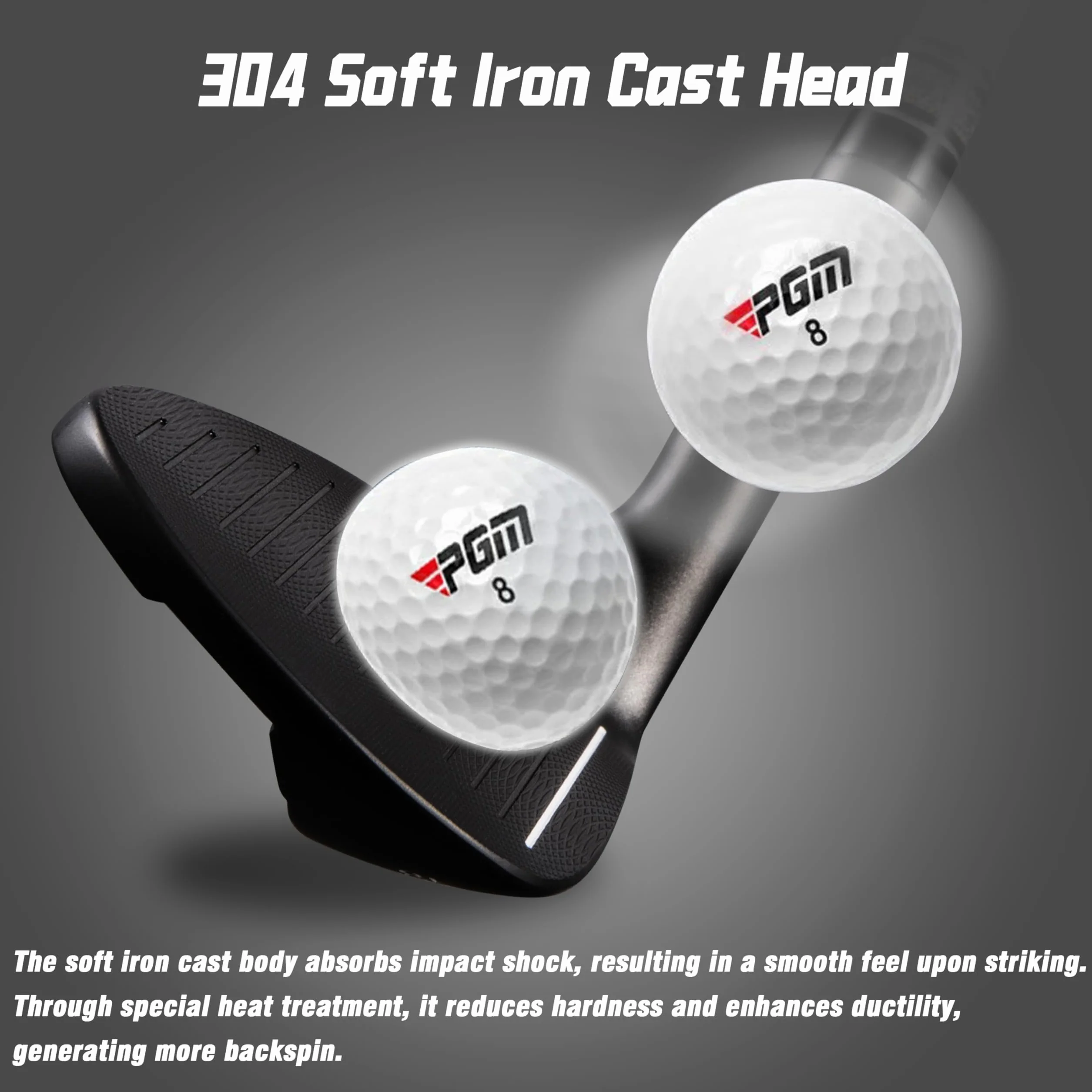 PGM Cuña de Arena 72 Grados Textura CNC Bunker Buster Golf Alto Loft