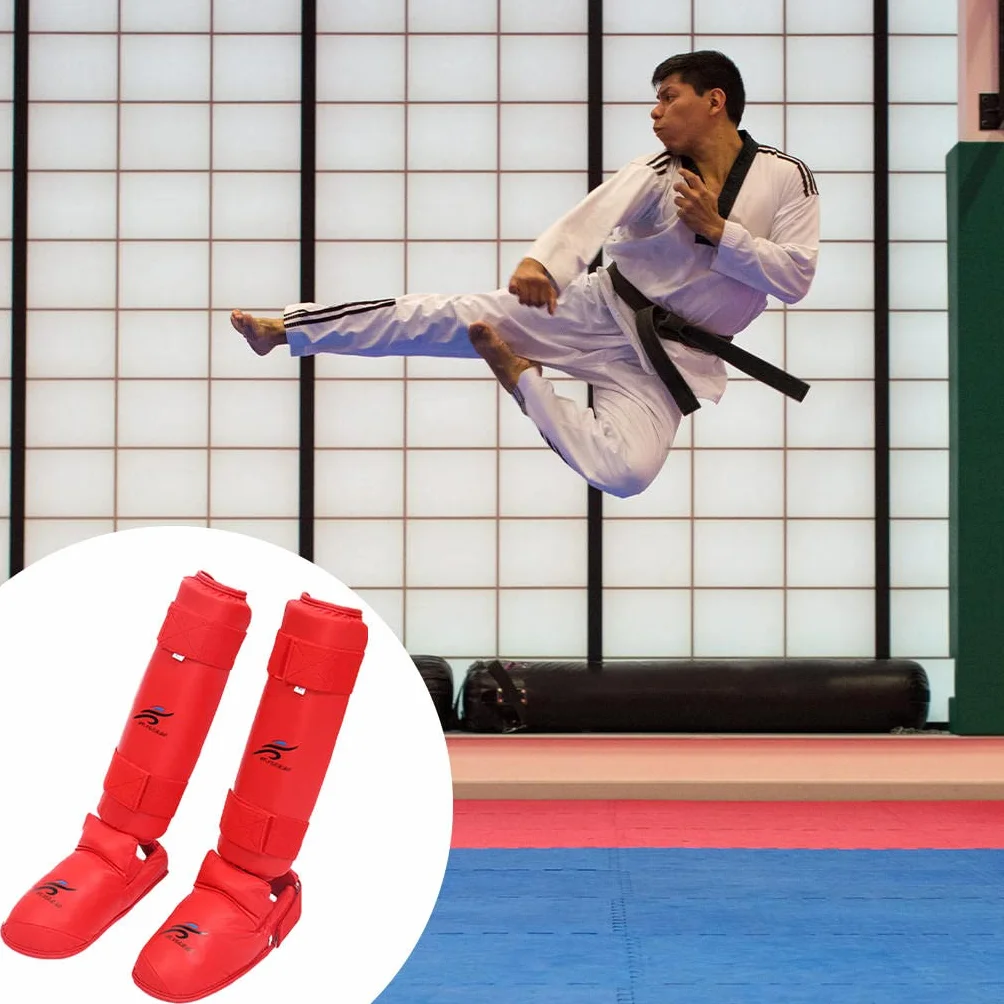 Amagogo Espinilleras de Boxeo, Protección de Pierna para Kickboxing, Tobilleras de Karate Thai