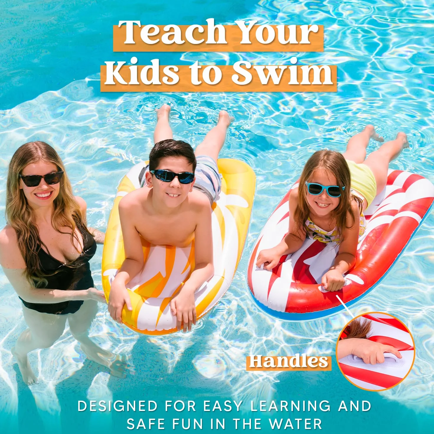 JOYIN Paquete de 2 Tablas de Bodyboard Inflables para Toboganes de Agua, Flotador para Piscina, Juguete Acuático