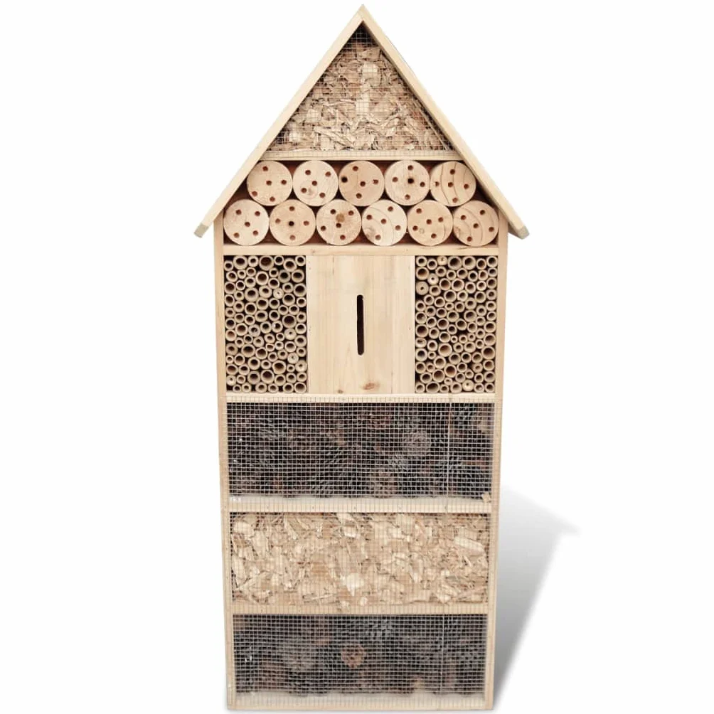Genérico Hotel de Insectos XXL 45,5 x 15 x 99 cm,Casa y jardín,Decoración,Jaulas para pájaros y Animales,Refugios para mariposas-41294