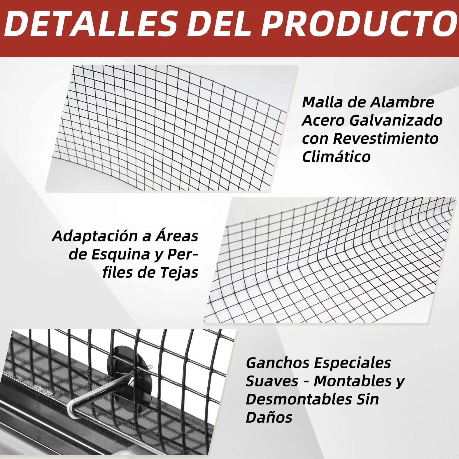 Red de protección contra pájaros para paneles solares, 30 m x 20 cm, revestimiento de PVC, inoxidable, incluye 100 bridas