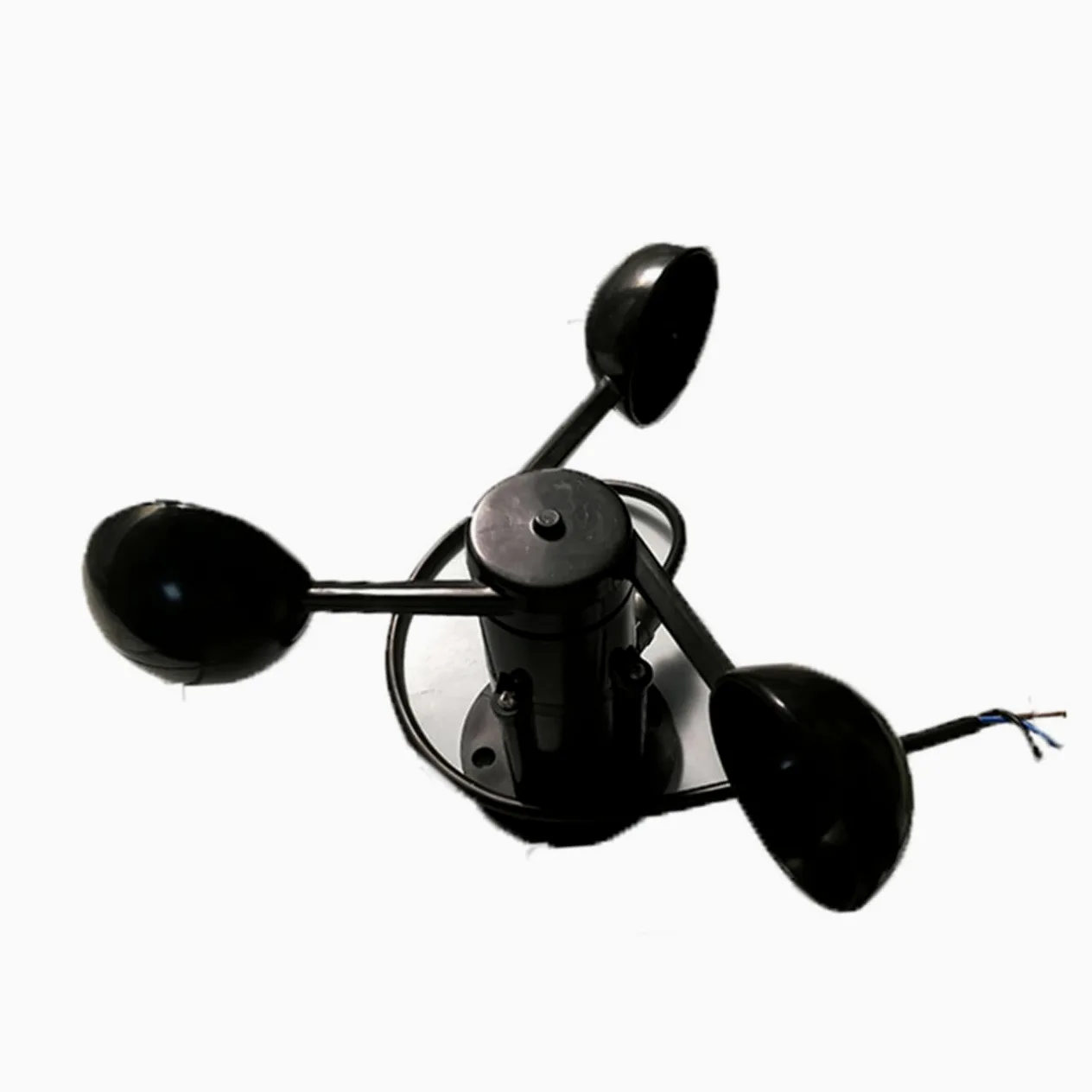Anemómetro Sensor de Viento Rs485 de 3 Copas Abs Negro | Salida Modbus 485, Rango 0 32.4 S y Relación 0.2 S, Capacidad ≤200ω y Peso ±1 S