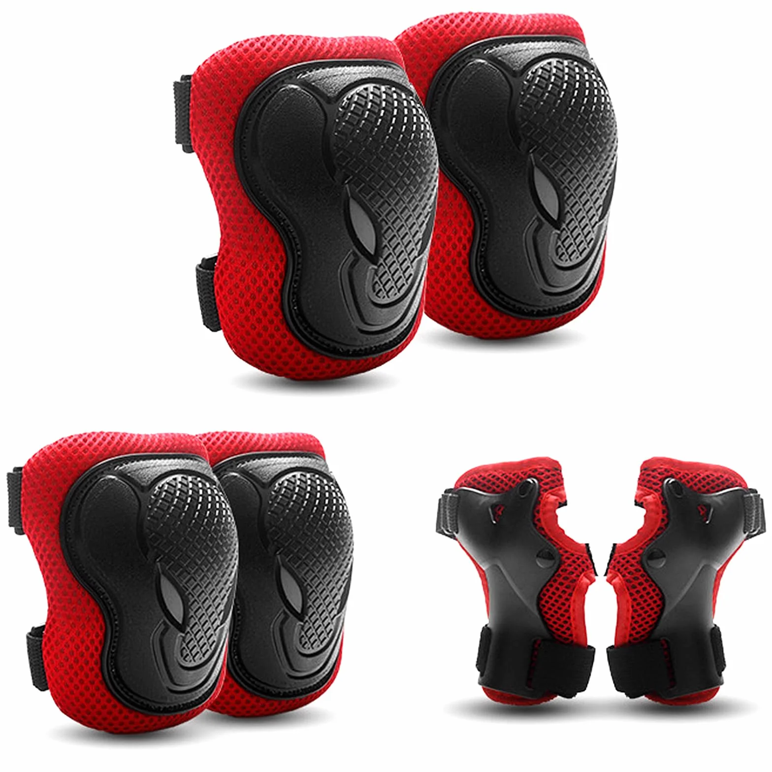Rodilleras Infantiles 6 en 1 Equipo de Protección para Patines Bicicletas 3-8 Años