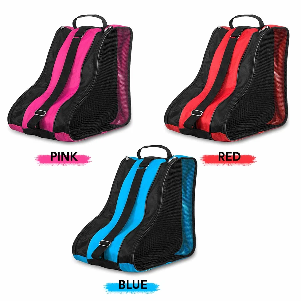 Lixada Bolsa Patines Mochila 3 Capas Transporte Transpirable 4 Ruedas