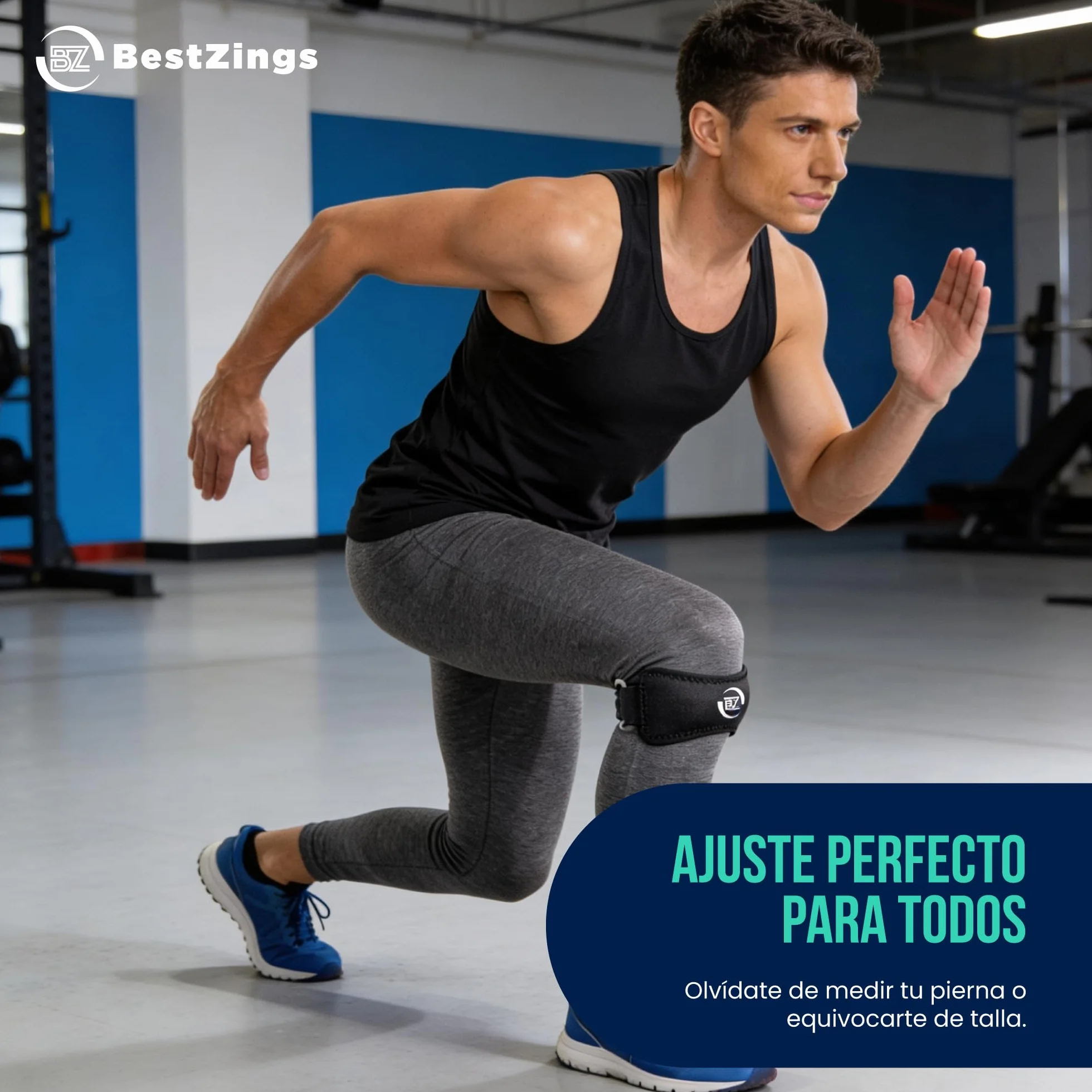 Rodilleras Menisco y Ligamento Pack 2 Negro Ajustable