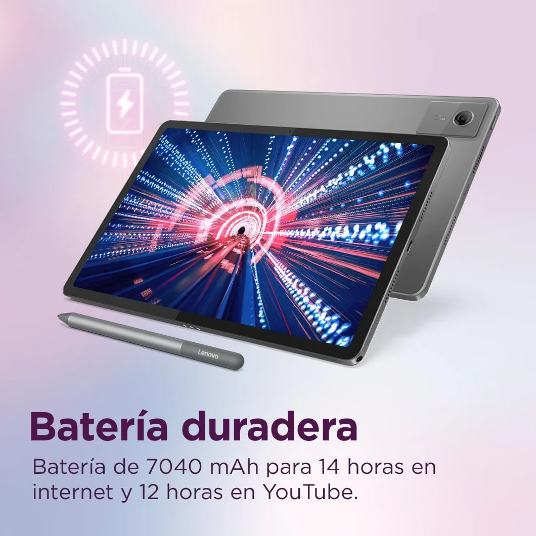 Lenovo Idea Tab 11" 2.5K Tablet 8GB RAM 128GB UFS MediaTek Dimensity 6300 90Hz Wi-Fi 5 Bluetooth 5.2 Android 15 Luna Grey