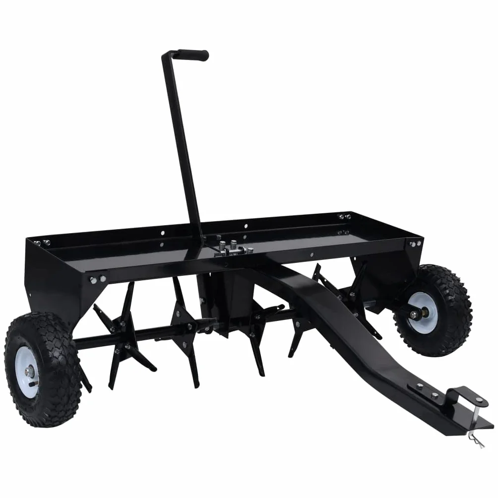 vidaXL Aireador de Césped para Cortacésped Ride-On Enchufe Desbrozadora de Púas Escarificador Aflojar Airear con Operador a Bordo 102 cm