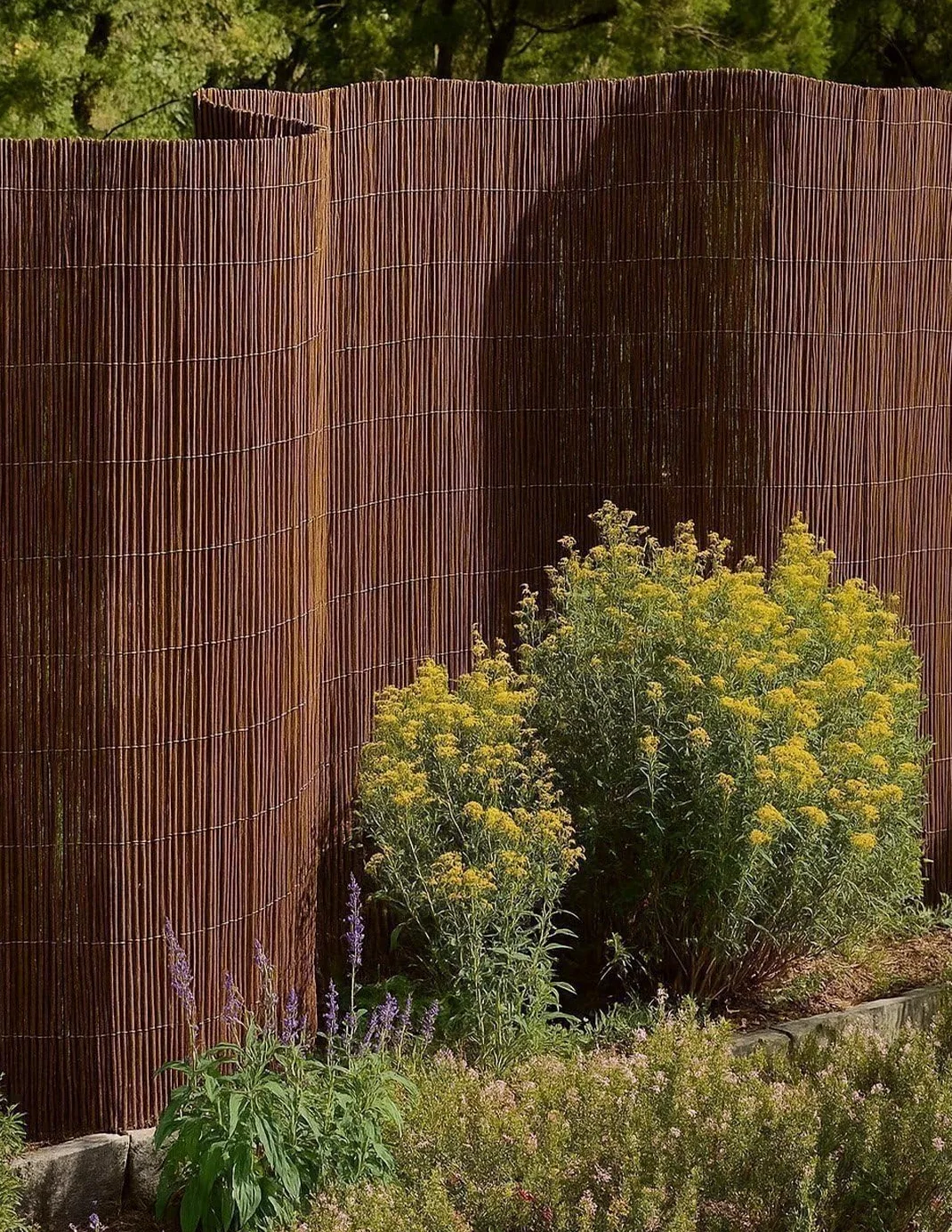 JARDIN202 - Cerramiento Mimbre Natural para Cerramientos y Vallas | Mimbre Natural de Alta Ocultación | 1x3m