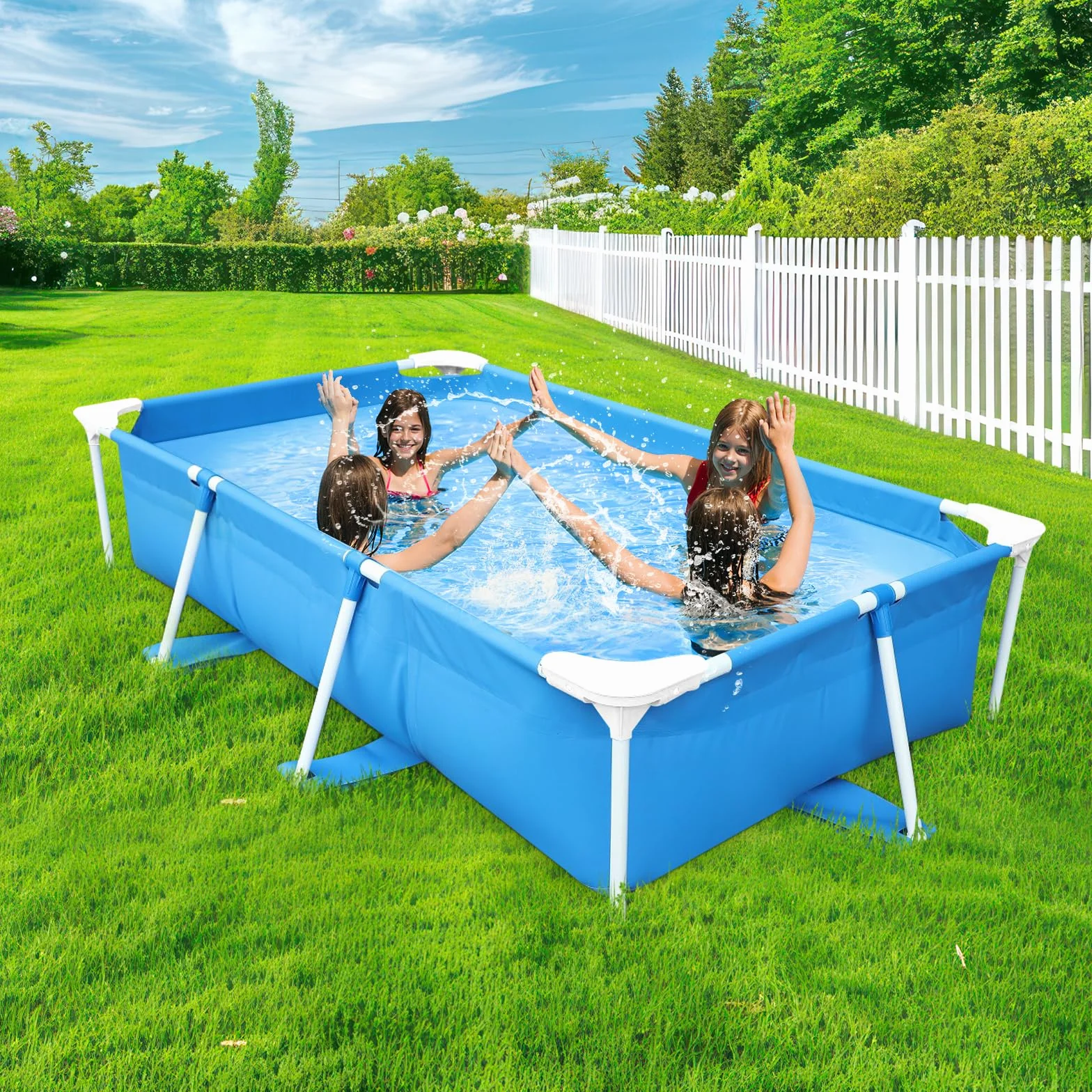 Sharplace Hardware de Esquina de Marco de Piscina Hardware Multifunción Compacta de Reemplazo Resistente Junta de Esquina de Reemplazo para Piscinas de Jardín