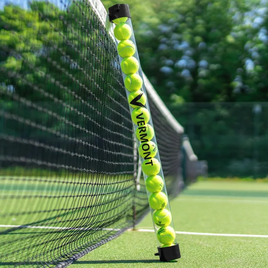 Vermont Recogepelotas Tenis Tubo 15 Pelotas PVC Duradera