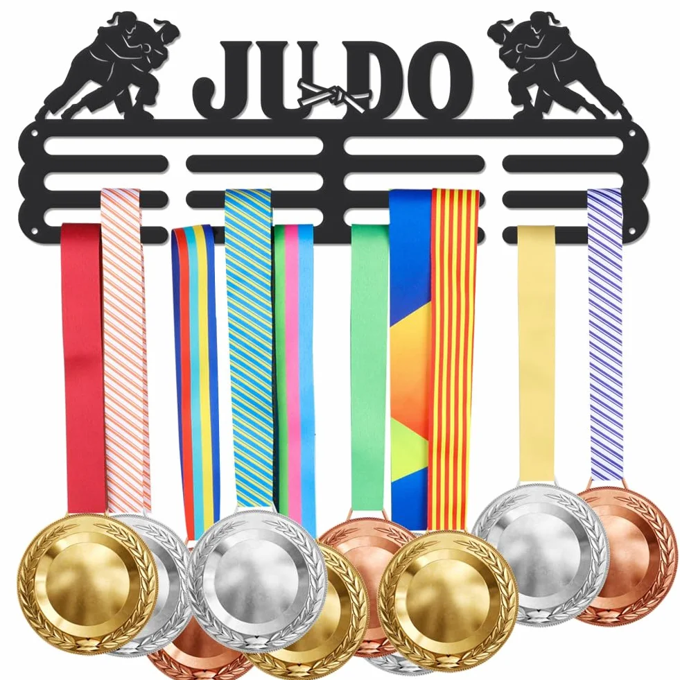 SUPERDANT Soporte para Medallas de Judo Femenino Estante de Exhibición para Más de 60 Medallas Colgador de Pared
