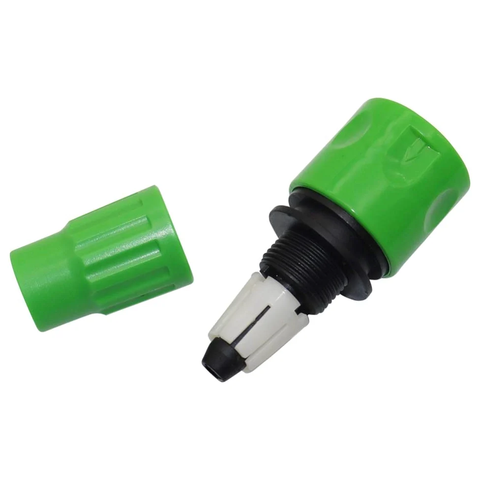60pcs / Lot 8 mm Conector de Accesorios de riego telescópica Tubería Conectores Jardín Pistolas de Agua Decoración de jardín de riego Manguera rápida