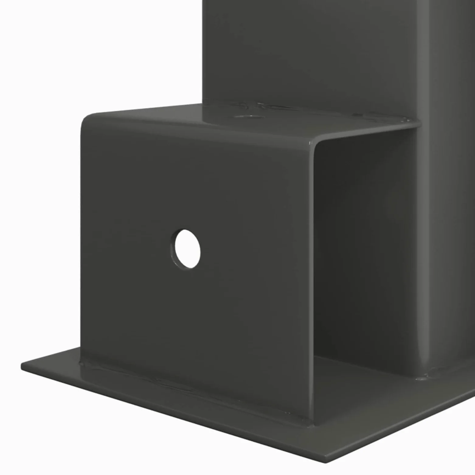 vidaXL Ayuda para Apilar Leña 12 uds. Gris antracita 34 x 10 x 15 cm