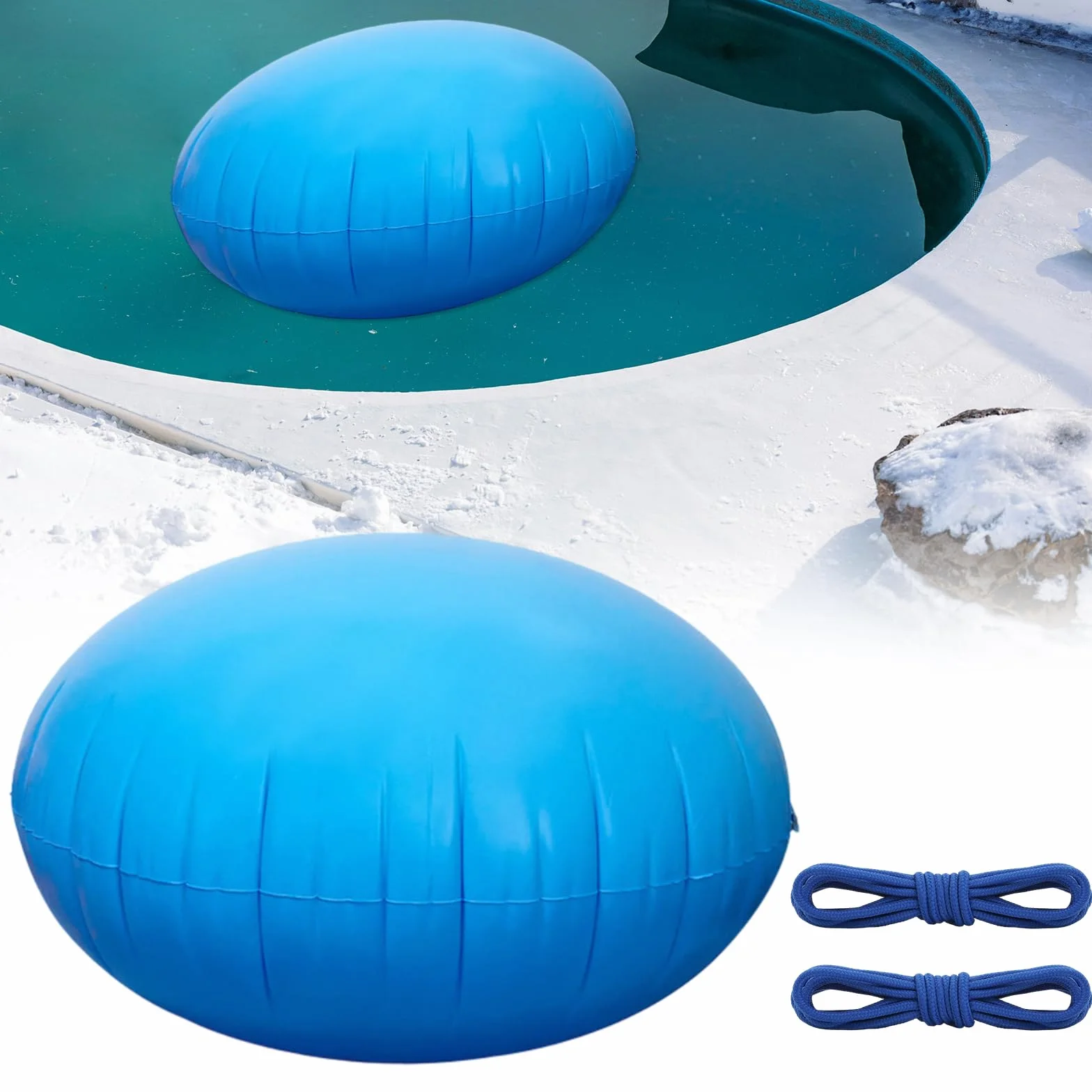 Cojín De Aire para Piscina, Cubierta De Piscina Inflable, Cojín De Aire De Invierno, Accesorios Piscinas De Invierno, Protección contra Heladas para Piscinas por Encima del Suelo