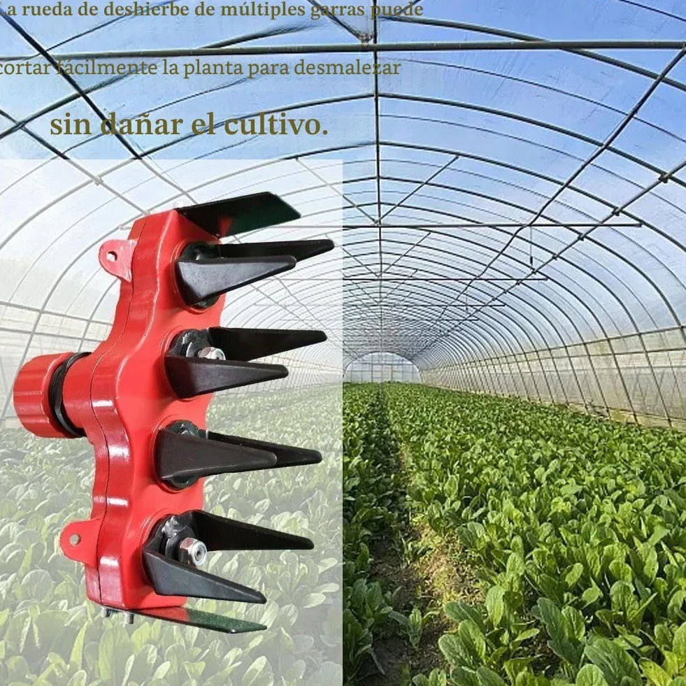Herramienta de eliminación de malezas y cultivadora giratoria, 2 en 1, desbrozador de jardín, hierba desmenuzadora, cultivador de tierra