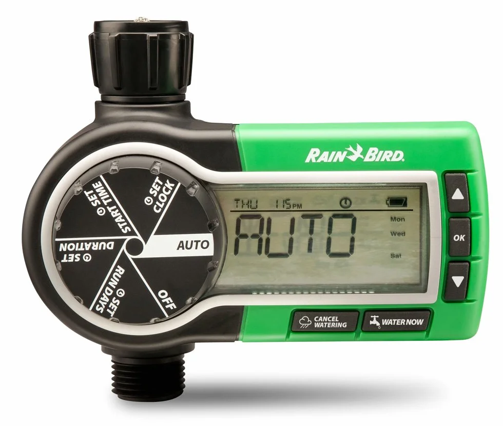 Rain Bird ZA84002 Programador de grifo digital para jardín con pantalla panorámica