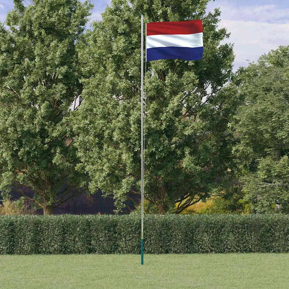 Genérico Mástil y Bandera de Países Bajos Aluminio 6,23 m,Casa y jardín,Decoración,Banderas y Mangas de viento-3147086