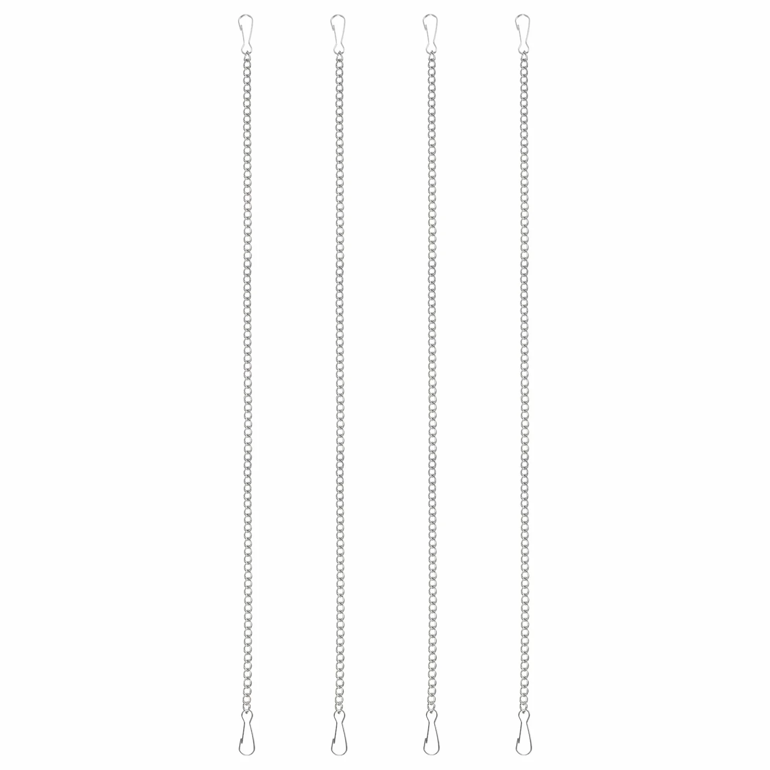 PATIKIL 4 Piezas De Cadenas Colgantes Con Ganchos 50cm Soporte Para Plantas Comederos De Aves Macetas Faroles Campanas De Viento Pizarras Y Decoraciones Plateado