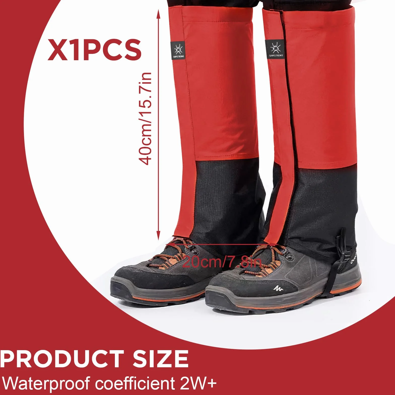 Polainas Impermeables Senderismo Ajustables Gaiter Legging Nieve Esquiar Escalar