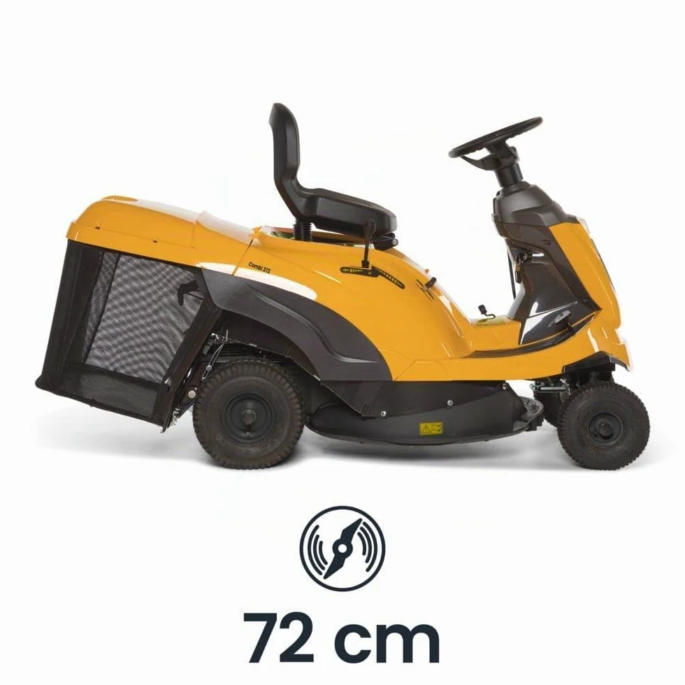 STIGA Cortacésped Combi 372 - Motor 414cc ST 400, cubierta de 72 cm, transmisión hidrostática, depósito de recolección de hierba de 170 l, tapón de mantillo incluido
