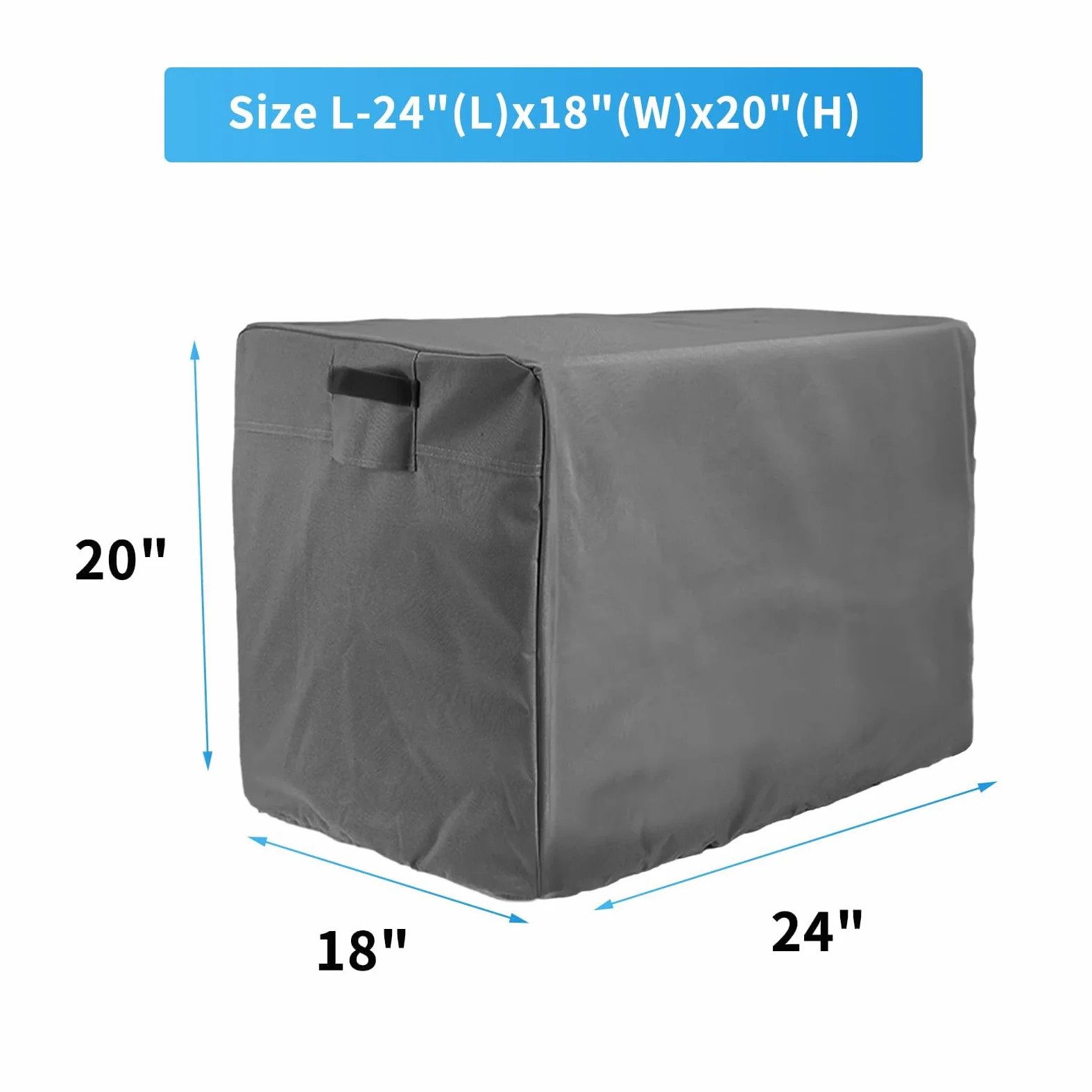 Ramoy - Cubiertas para generadores de exterior, impermeables, protección UV, resistente, 600D, Oxford, universal para Wen 56310ic, Wen 3800 y Predator 3500 (24 x 18 x 20 pulgadas)