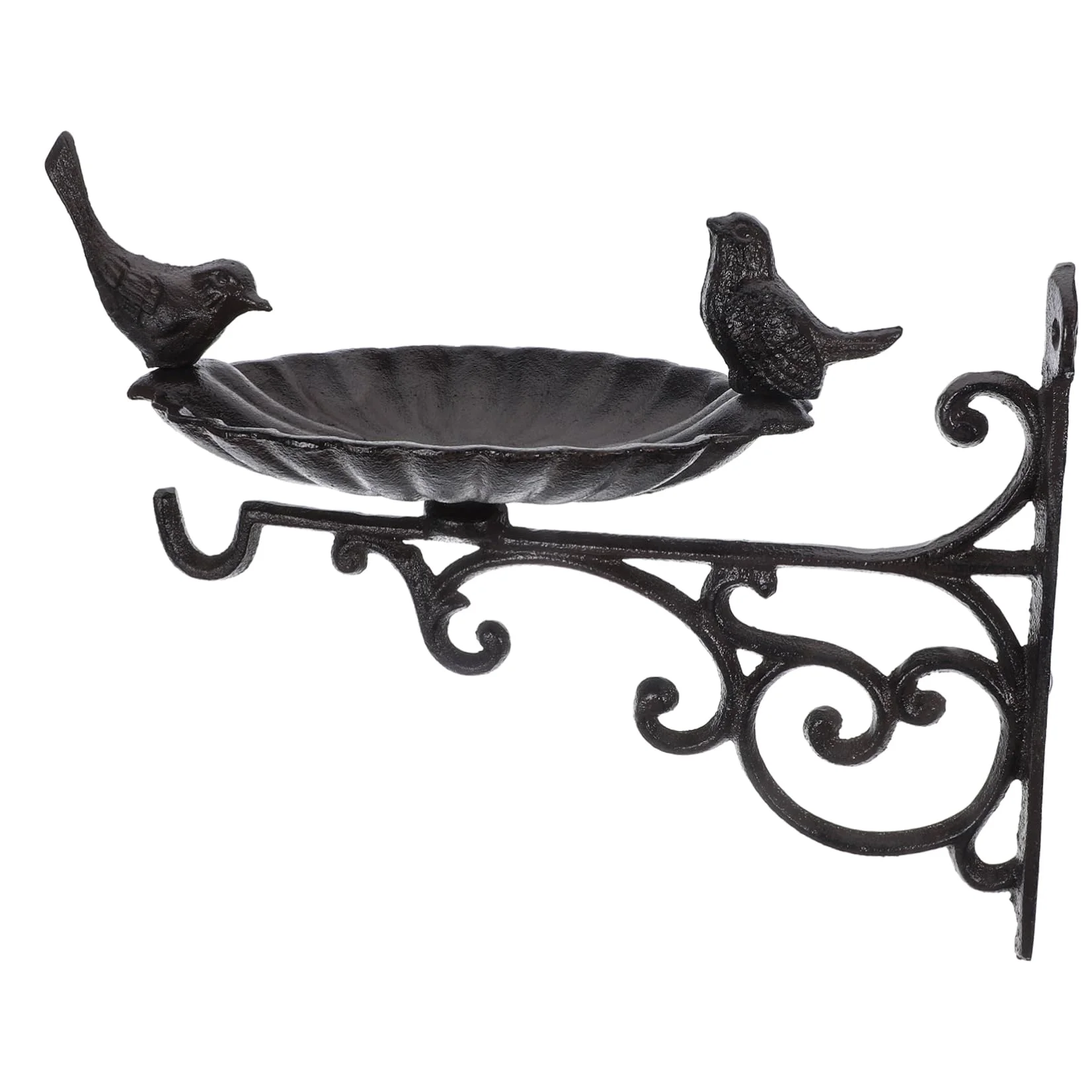 Soporte De Hierro Para Comederos De Pájaros y Bebederos Diseño Decorativo Para Jardín o Terraza Soporte De Pared Resistente y Para Aves