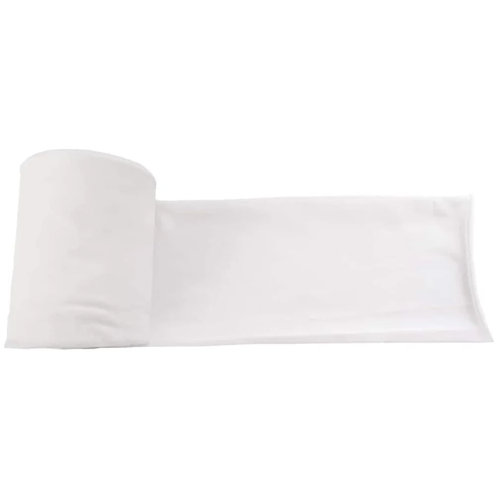 Tubo de desagüe de tela blanca de 16 x 5000 cm, ligero, flexible, accesorio sanitario para exteriores, fácil montaje, ideal para jardín, terraza y drenaje de agua