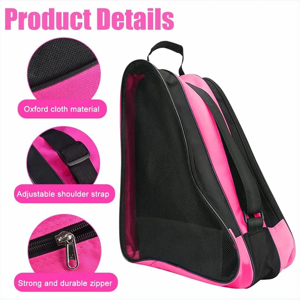 Bolsa para Patines de Tela Oxford, Transporte, Rosa
