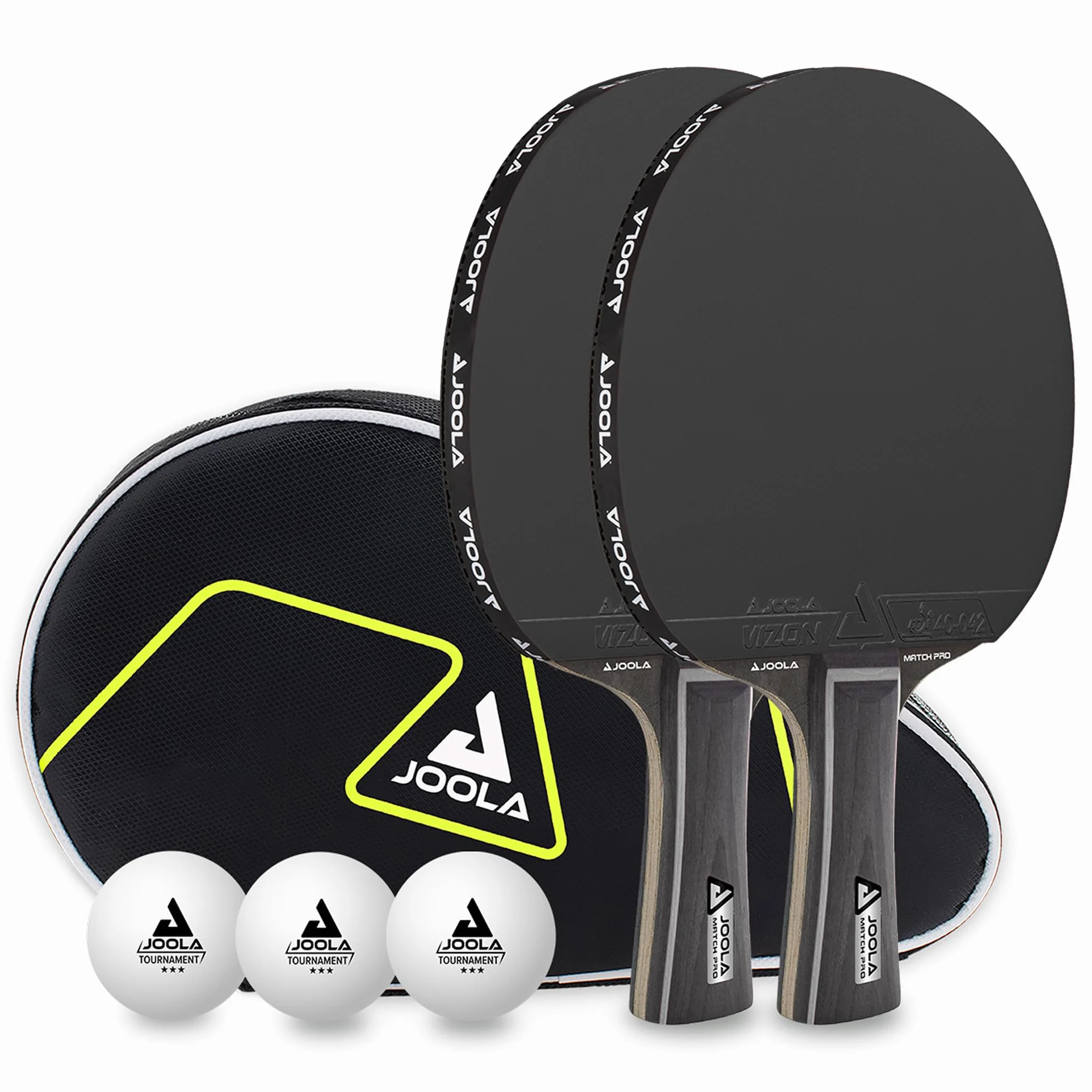 JOOLA Tischtennis Set inklusive Schläger, Bälle, Hülle, Netz, ITTF zugelassen