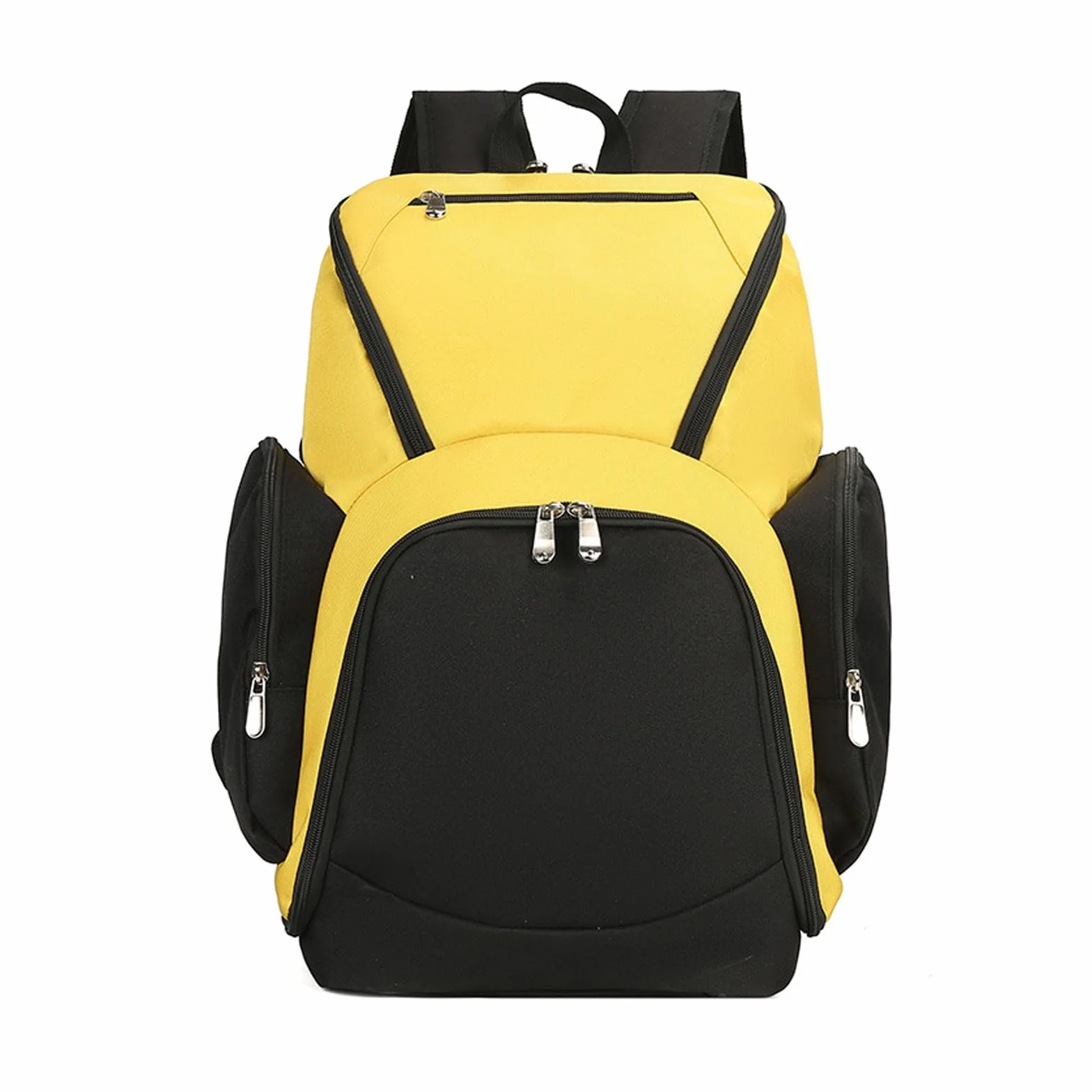 FANDARE Mochila de Baloncesto Bolsos Bandolera para Zapatos Escolares Deporte Amarillo Negro