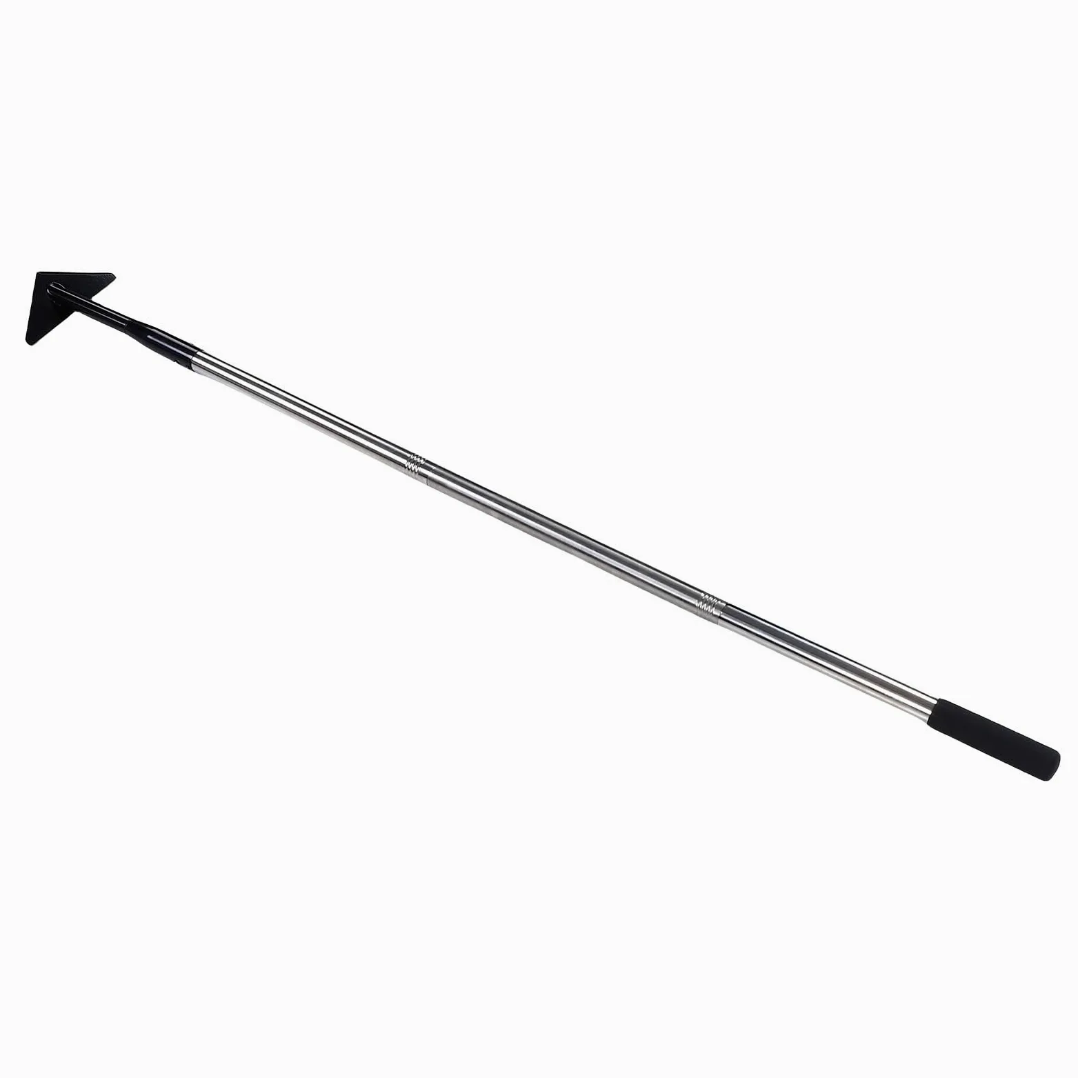 Azada de Jardín Triangular, Azada de Malas Hierbas Resistente con Largo Ajustable de 145 Cm con Diseño Desmontable para Desmalezar el Cultivo del Suelo
