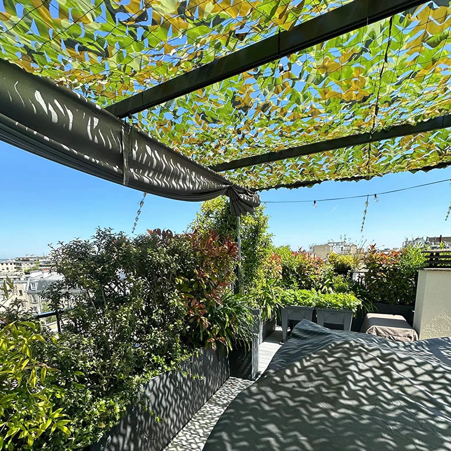 Malla Camuflaje Red Caza 150D Estor Parasol Decoración Valla
