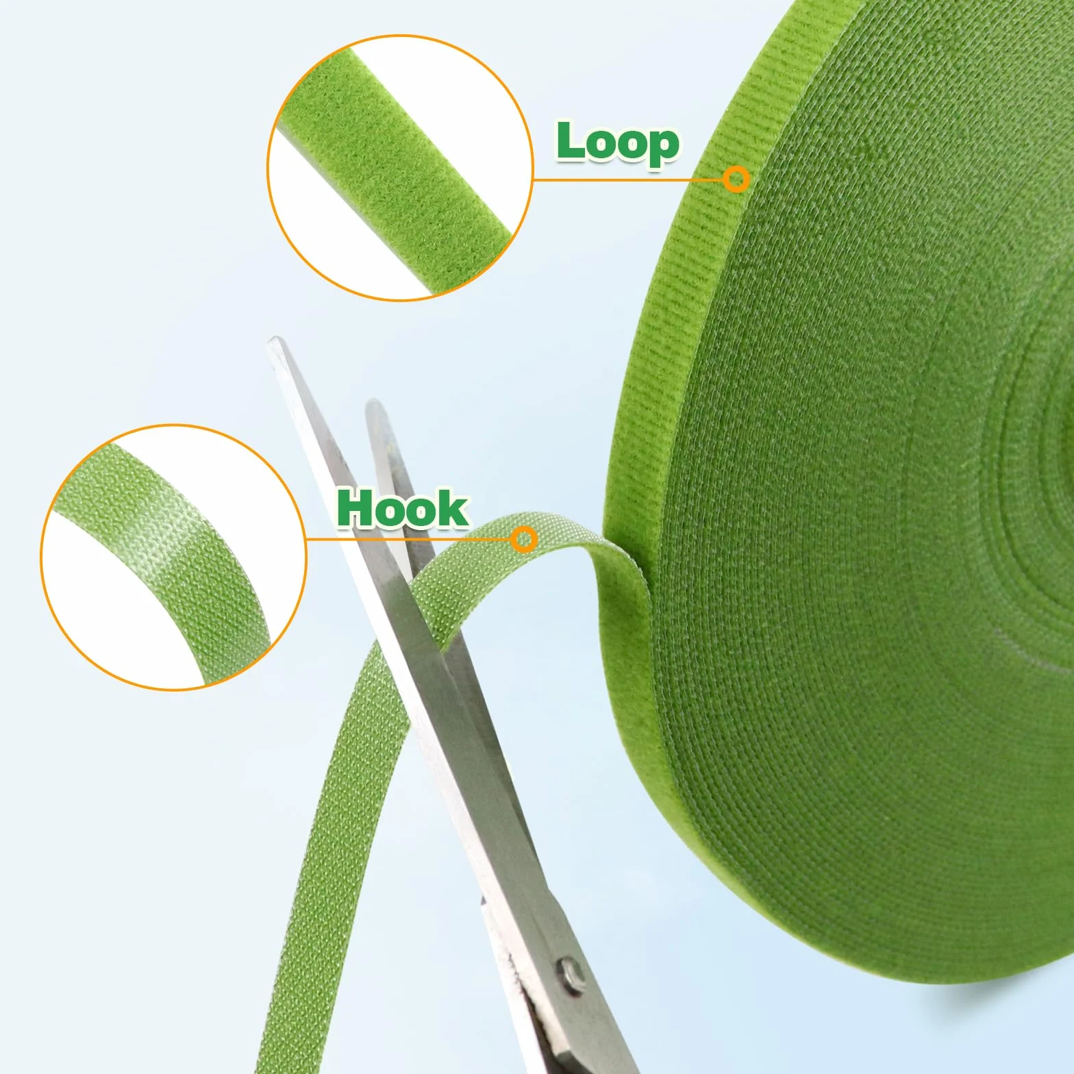 Redamancy 25m Cinta para Plantas, 10mm Reutilizable Bridas y Arreglo de Cableado Doméstico (Verde Hierba)