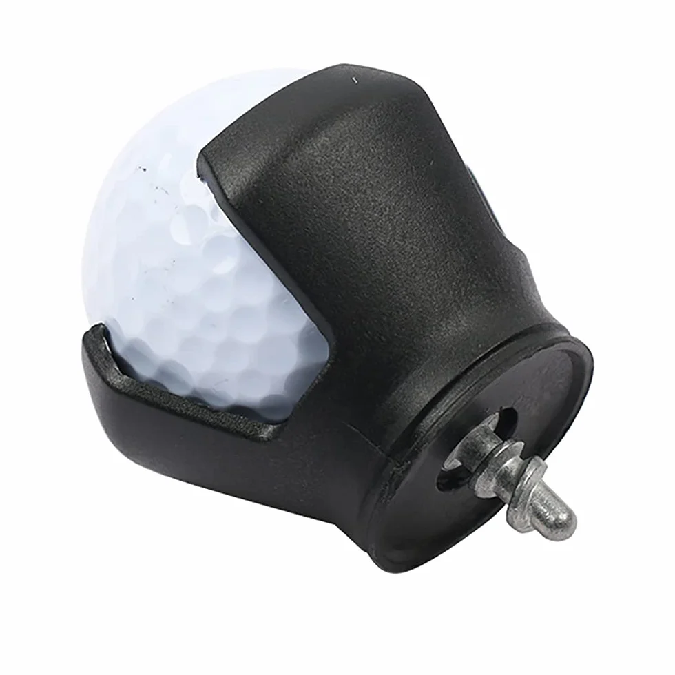 Pelota de golf herramienta de succión 3 puntas garra accesorio negro 2 piezas